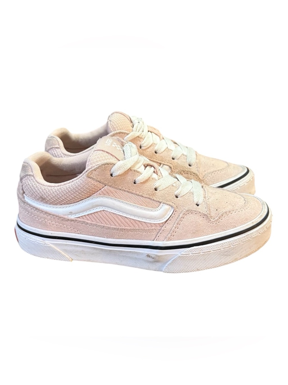 Vans Caldrone Sneakers Pink/White Padded Chunky Retro Style Missy’s Size 2